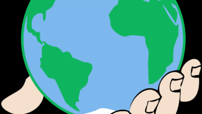 Clipart - Big World in Hand