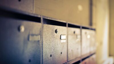 Pigeon hole mailboxes, bokeh effect, antique, apartment, box, letter ...
