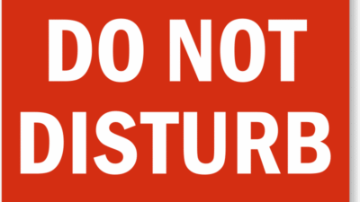 Do Not Disturb Printable Sign