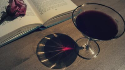 Wine, book and rose | Free Images For Commercial Use